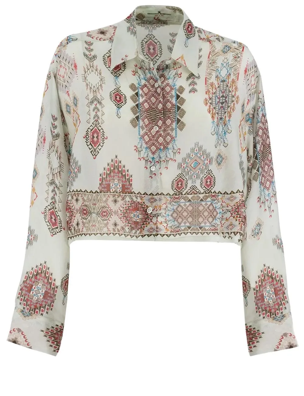 Geometric Floral Print Shirt