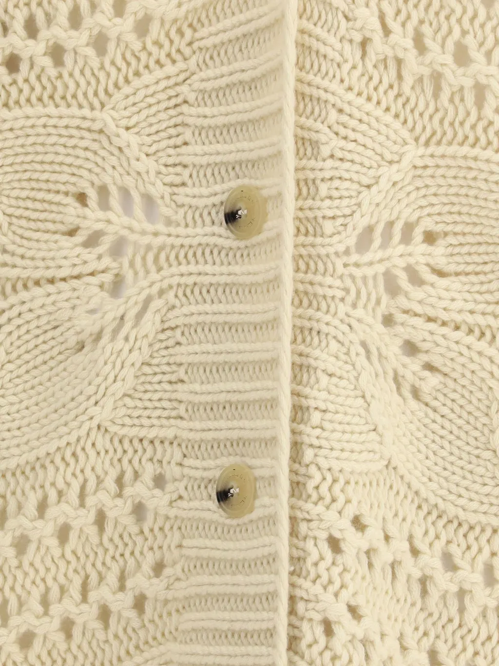 Perforated Cashmere Cardigan