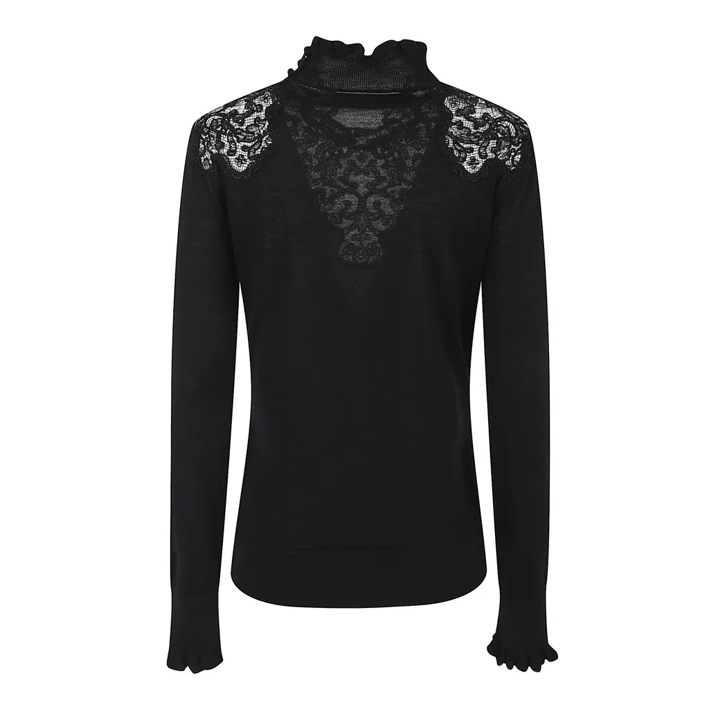 Lace-Trim Knitwear