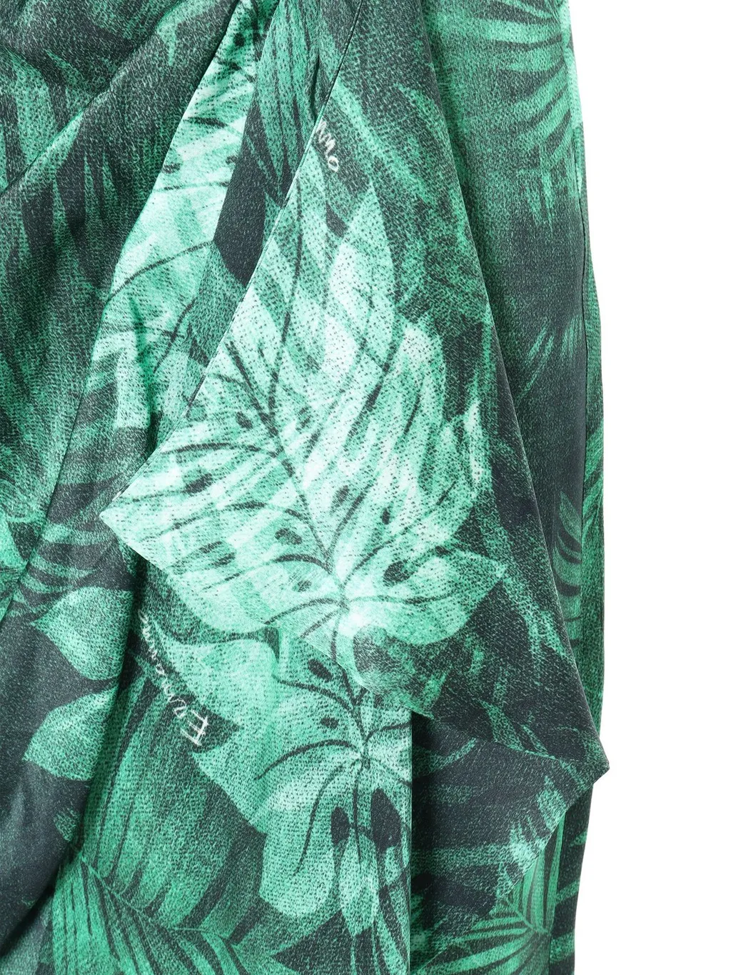 Draped Leaf Printed Skirt