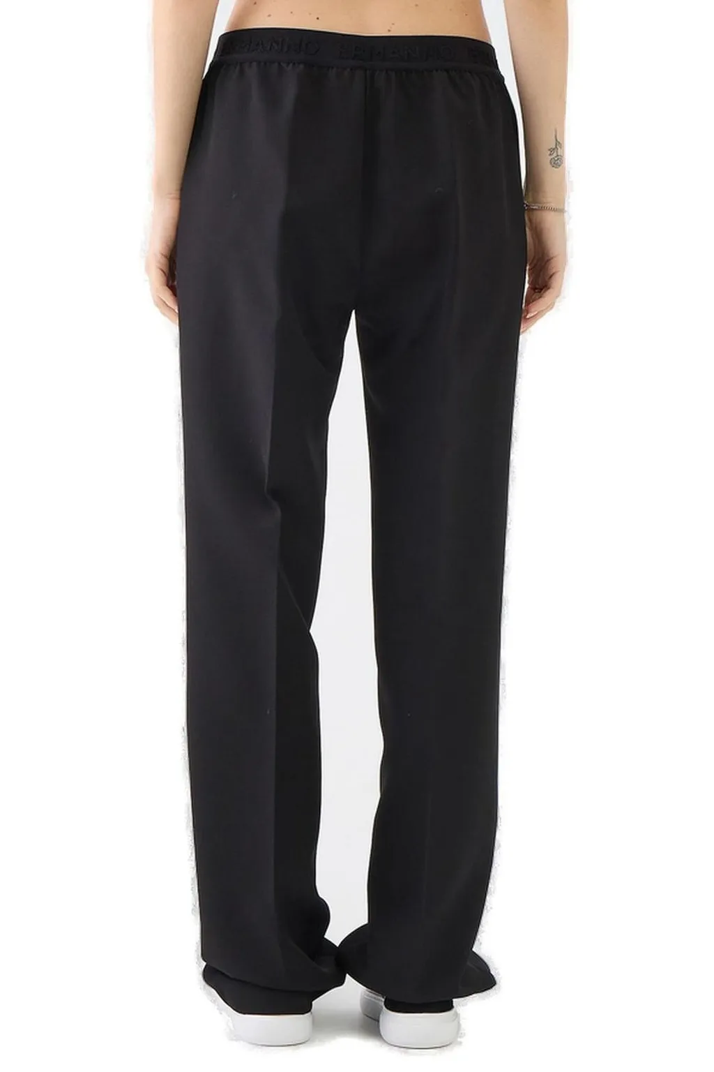 Straight-Leg Elasticated Waistband Pants