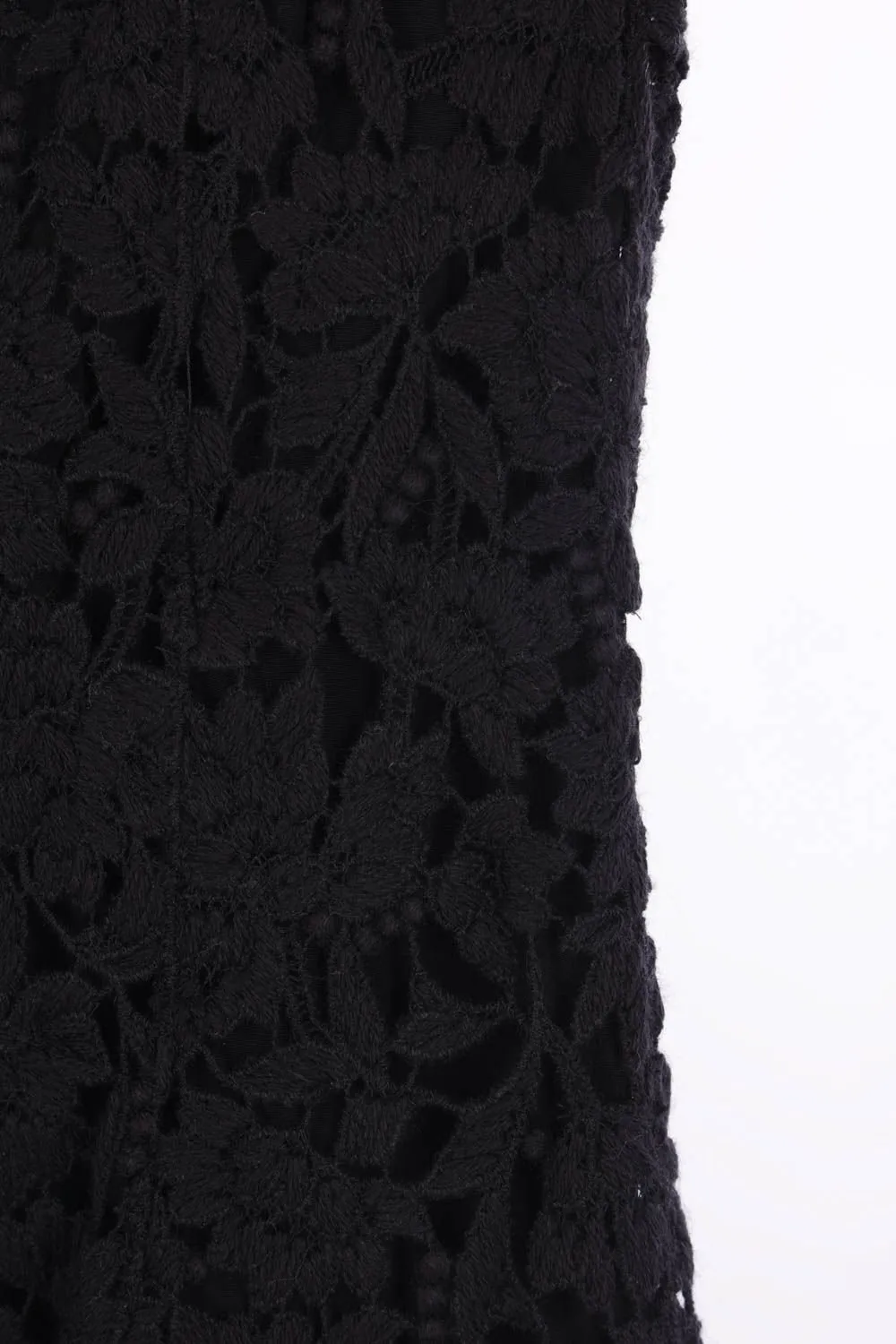 Floral-Lace Strapless Dress