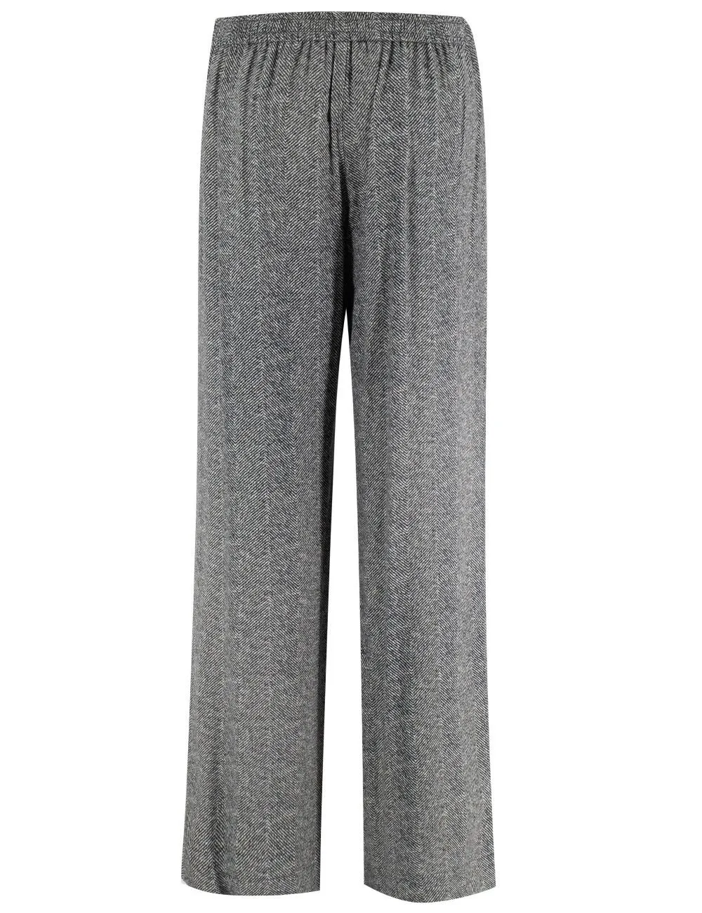 Drawstring Herringbone Pants