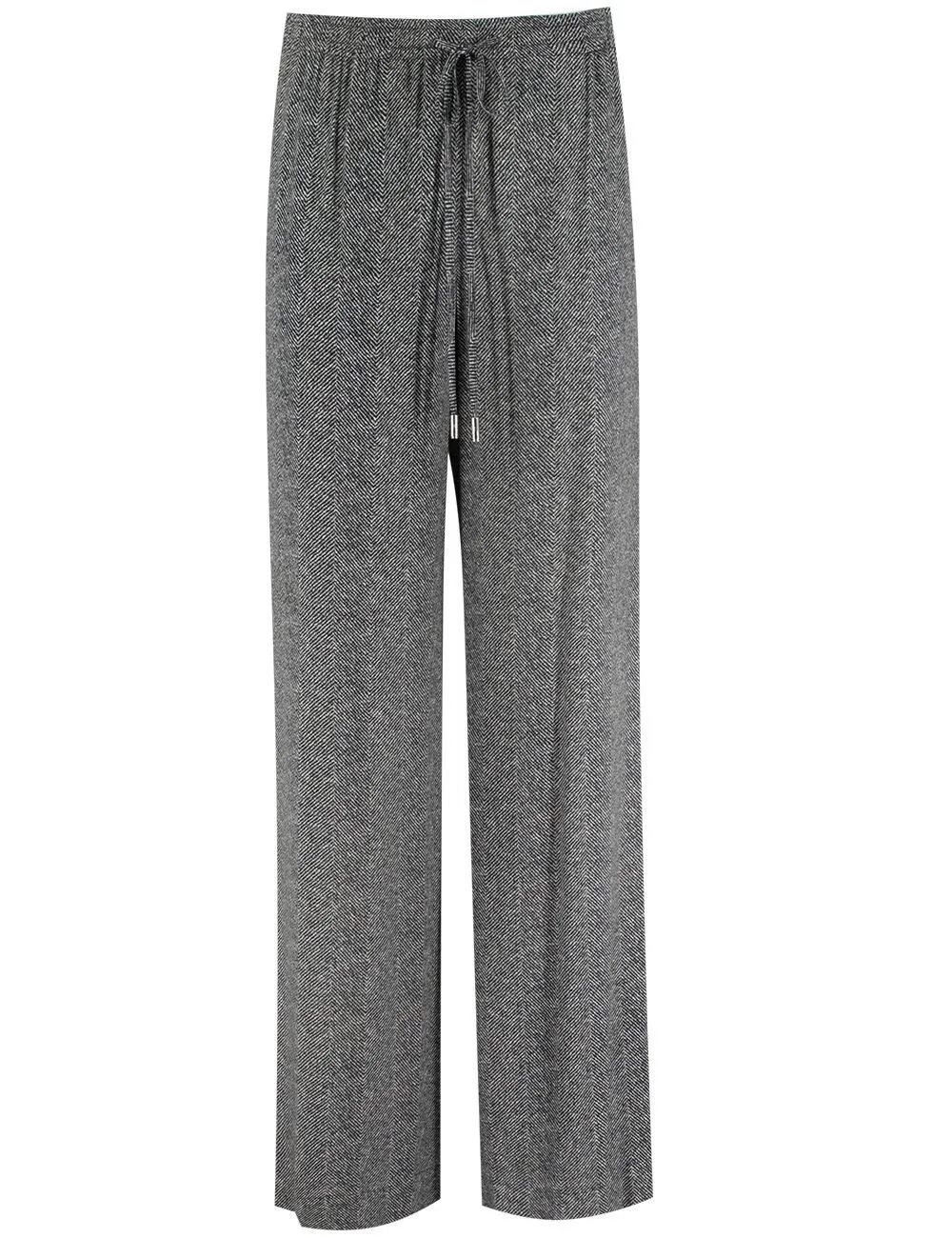 Drawstring Herringbone Pants