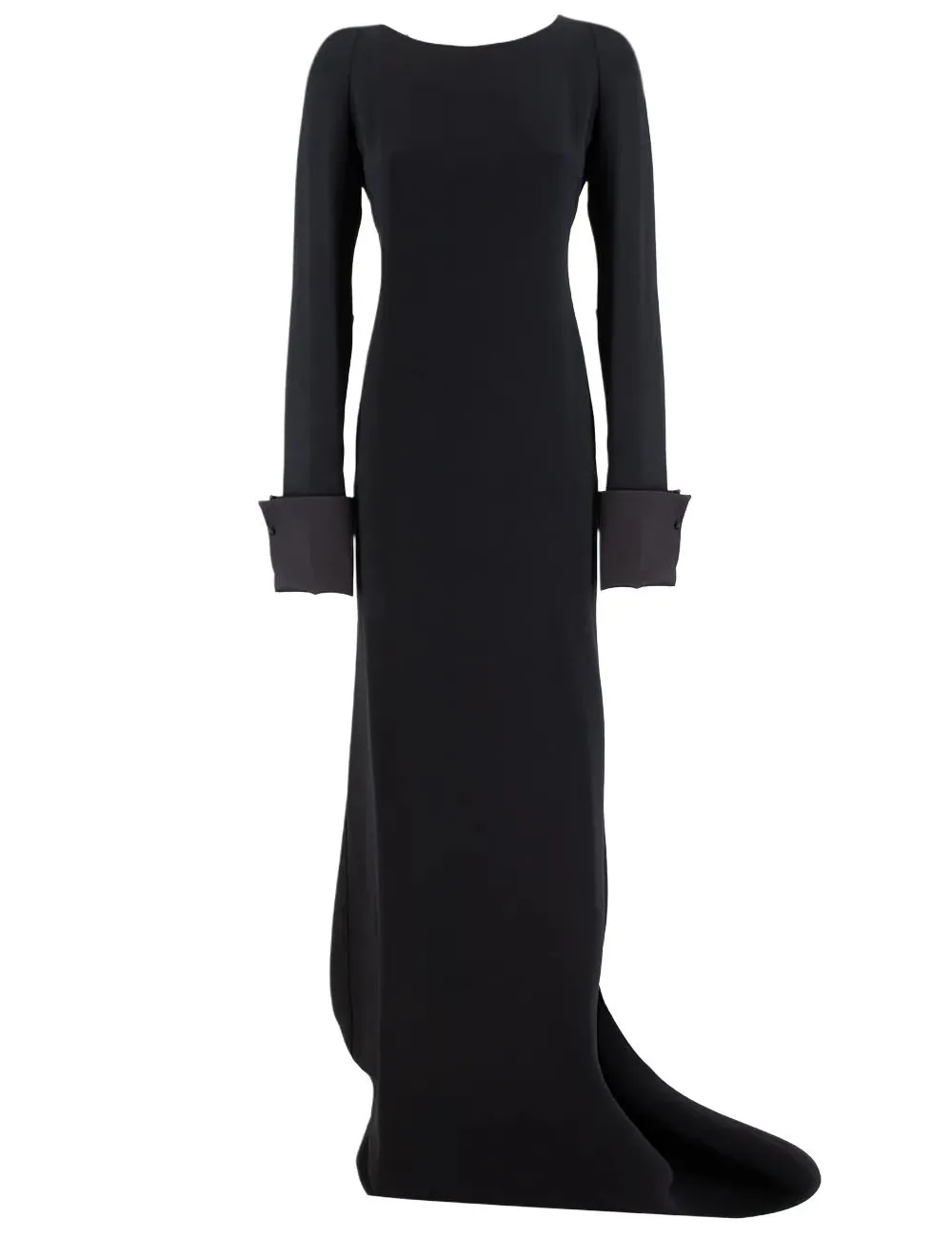 Satin Cuff Long Dress