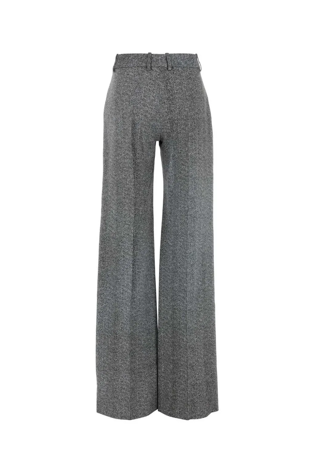 Straight-Leg Herringbone Tailored Trousers