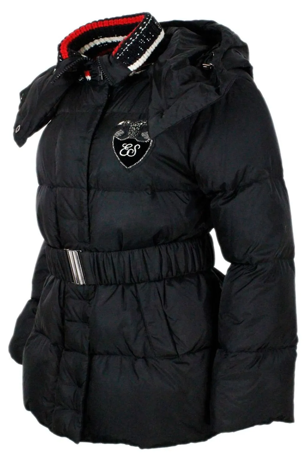 Logo Embroidered Hooded Jacket