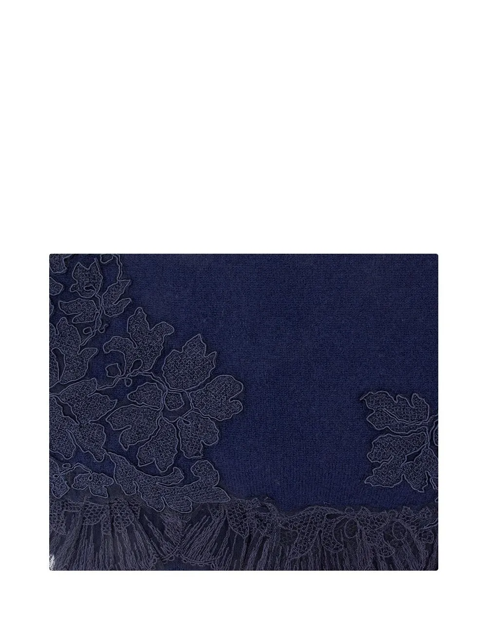 Floral Lace Embroidered Scarf