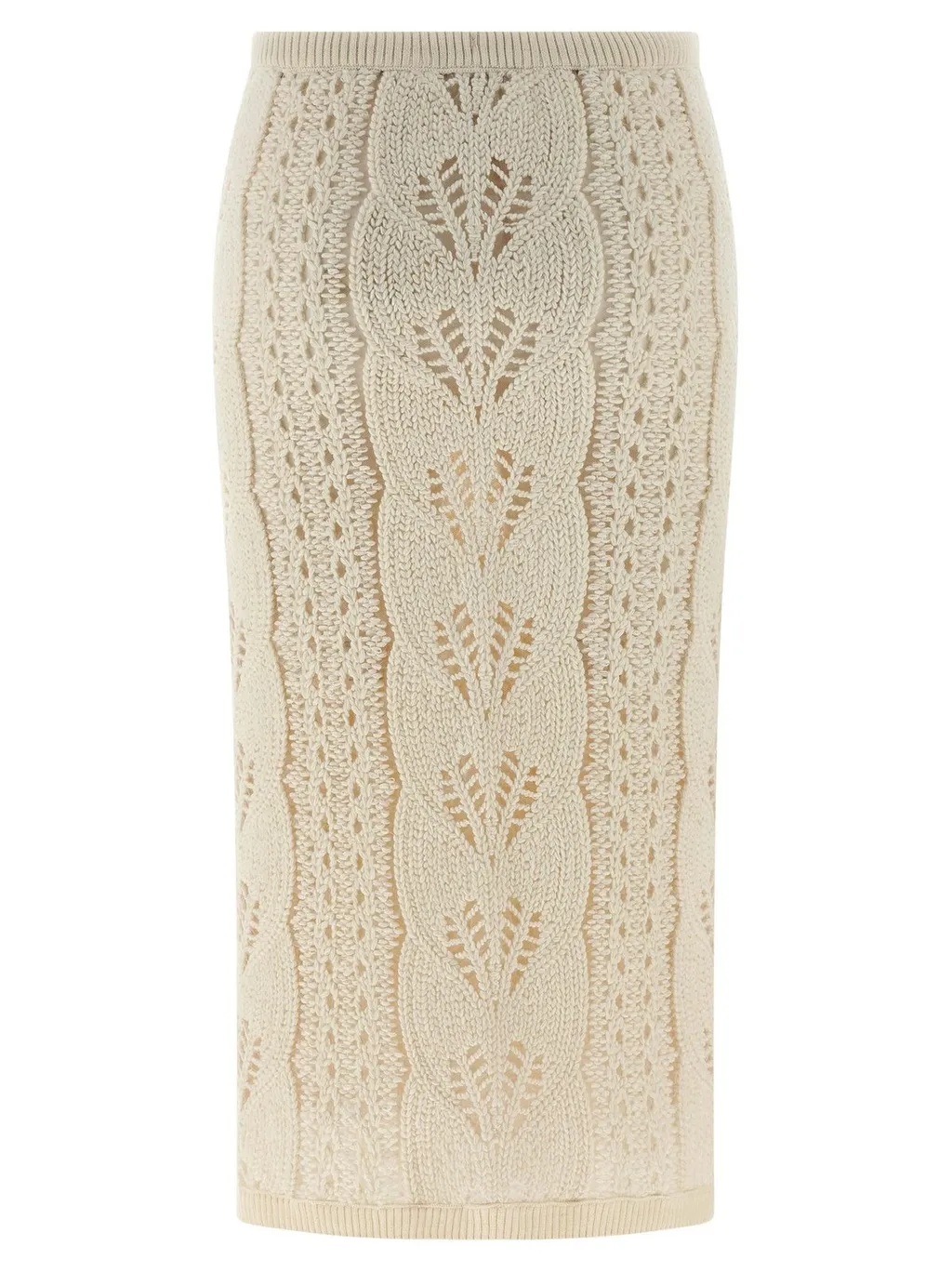 Knitted Tricot Midi Skirt