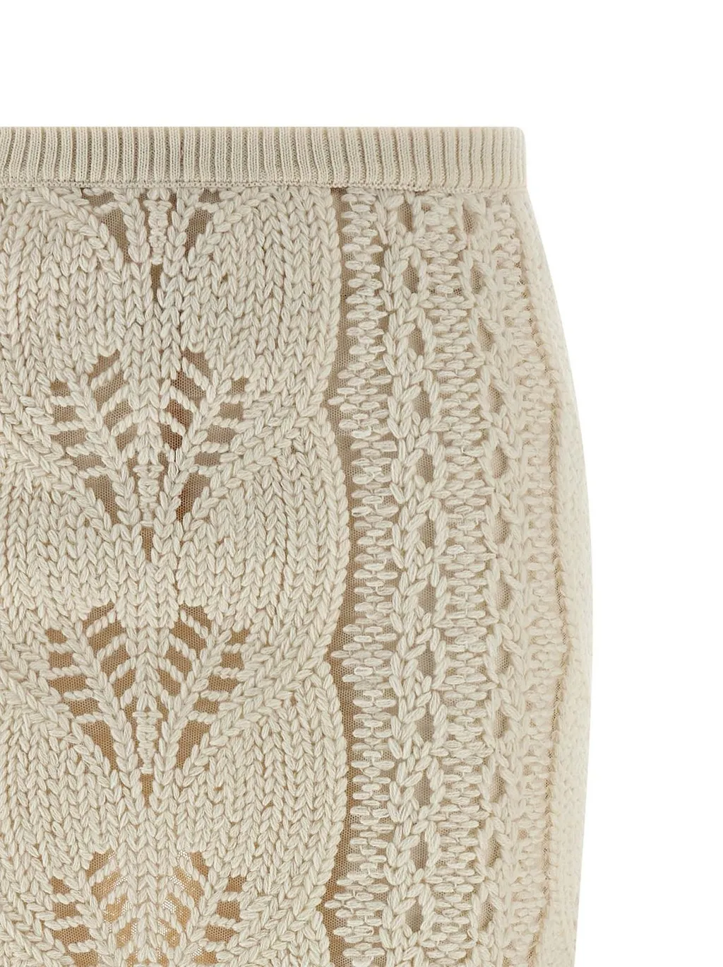 Knitted Tricot Midi Skirt