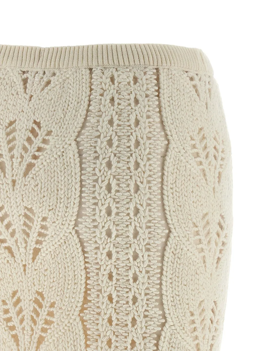 Knitted Tricot Midi Skirt