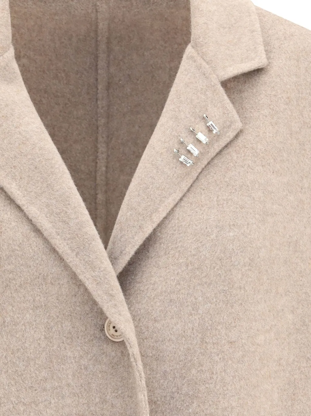 Single-Breasted Flap-Pocket Coat