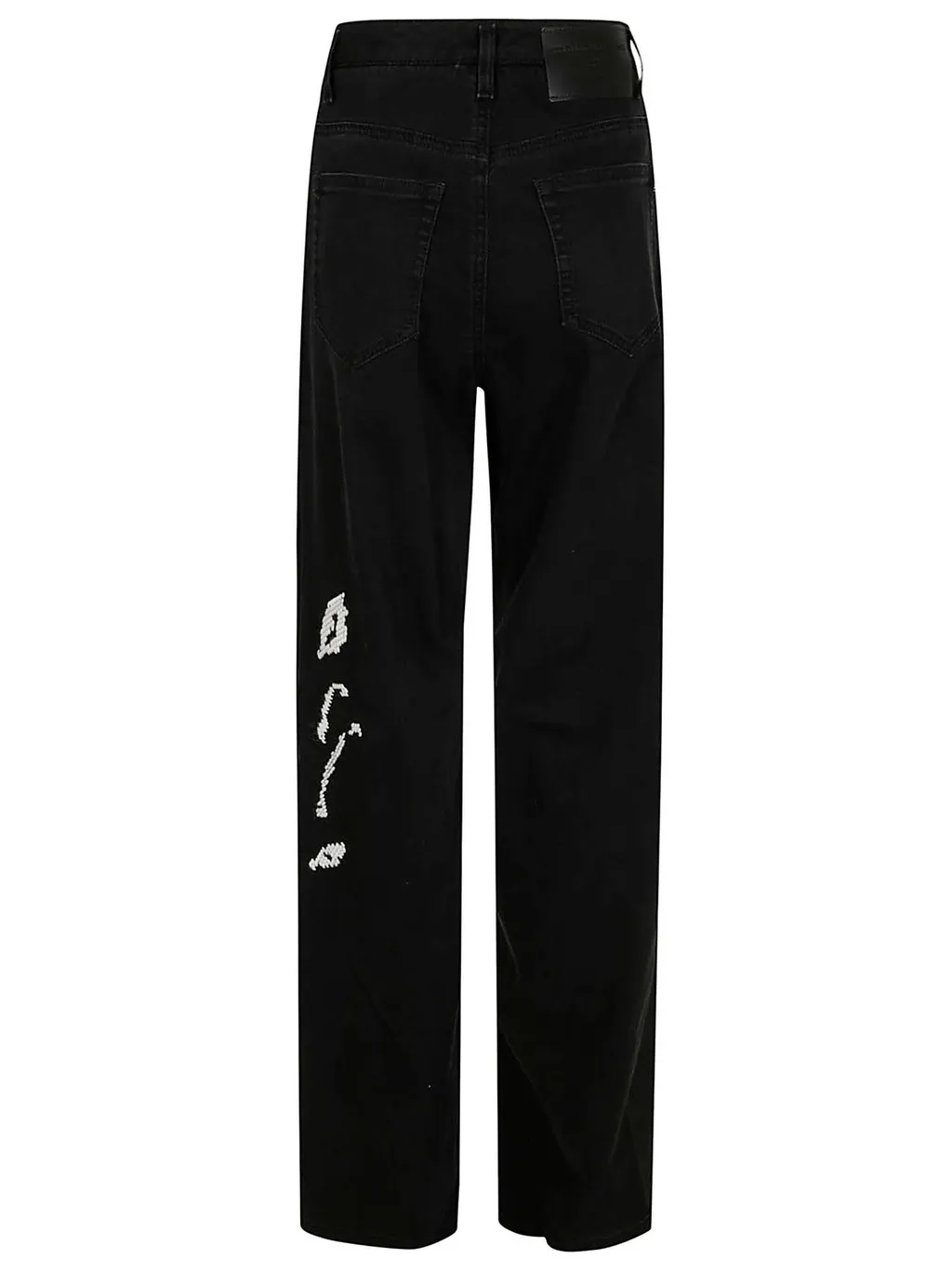 Embroidered Baggy Jeans