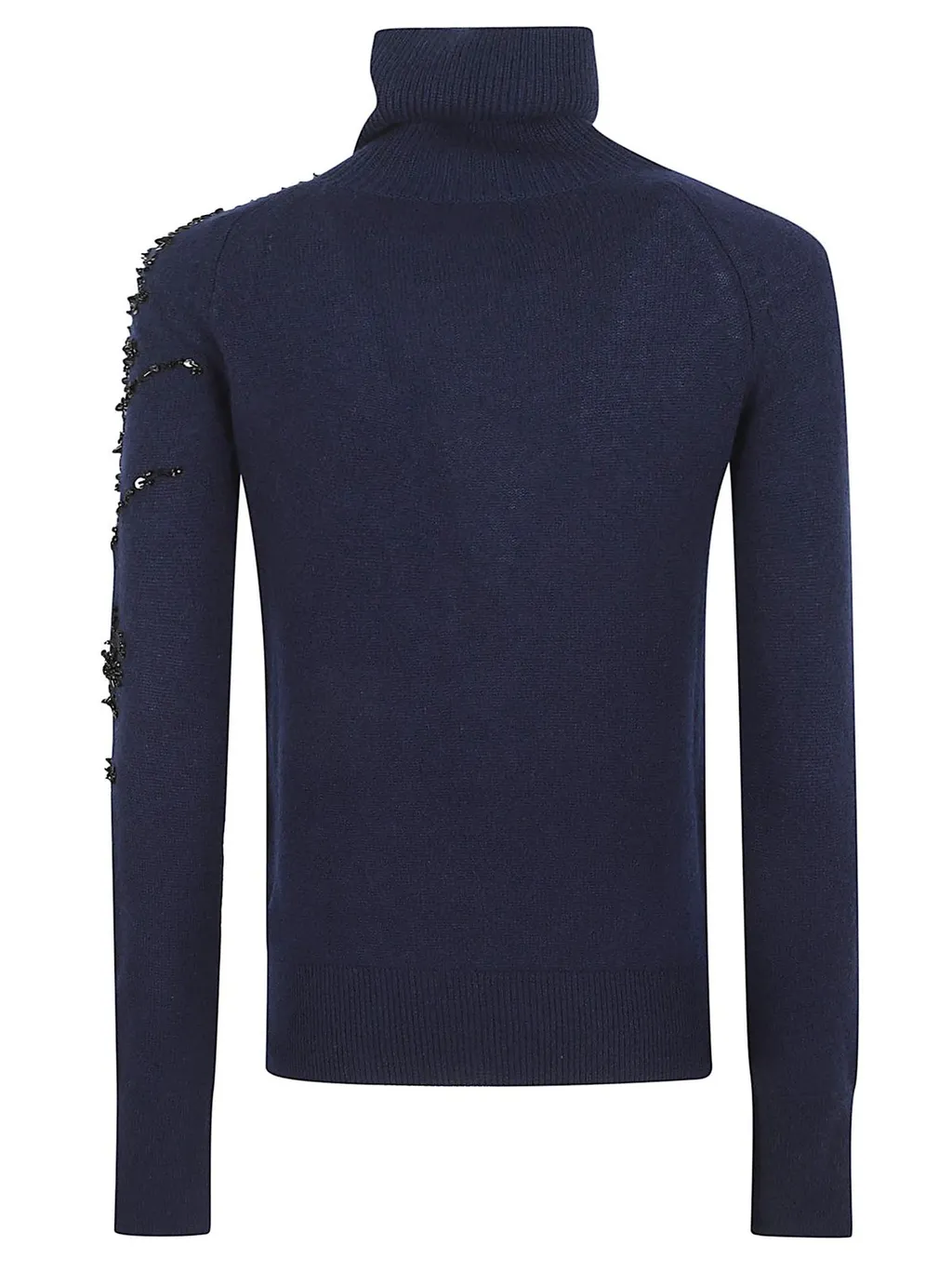 Embellished High Neck Sweater