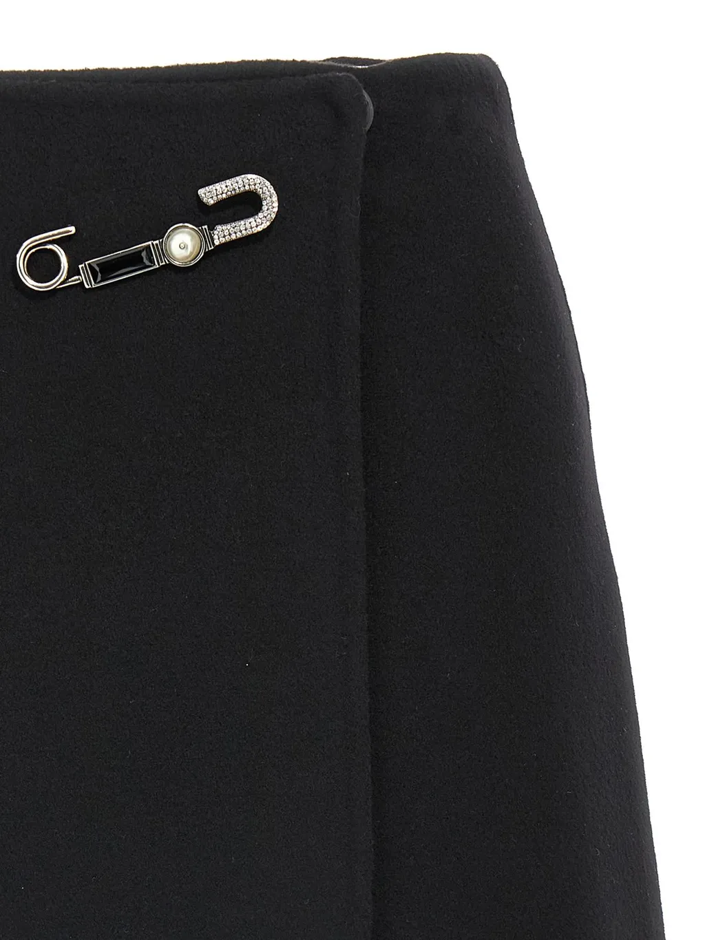 Pin Detailed Mini Skirt
