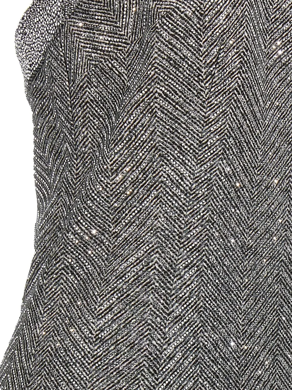 Herringbone Pattern Sleeveless Dress