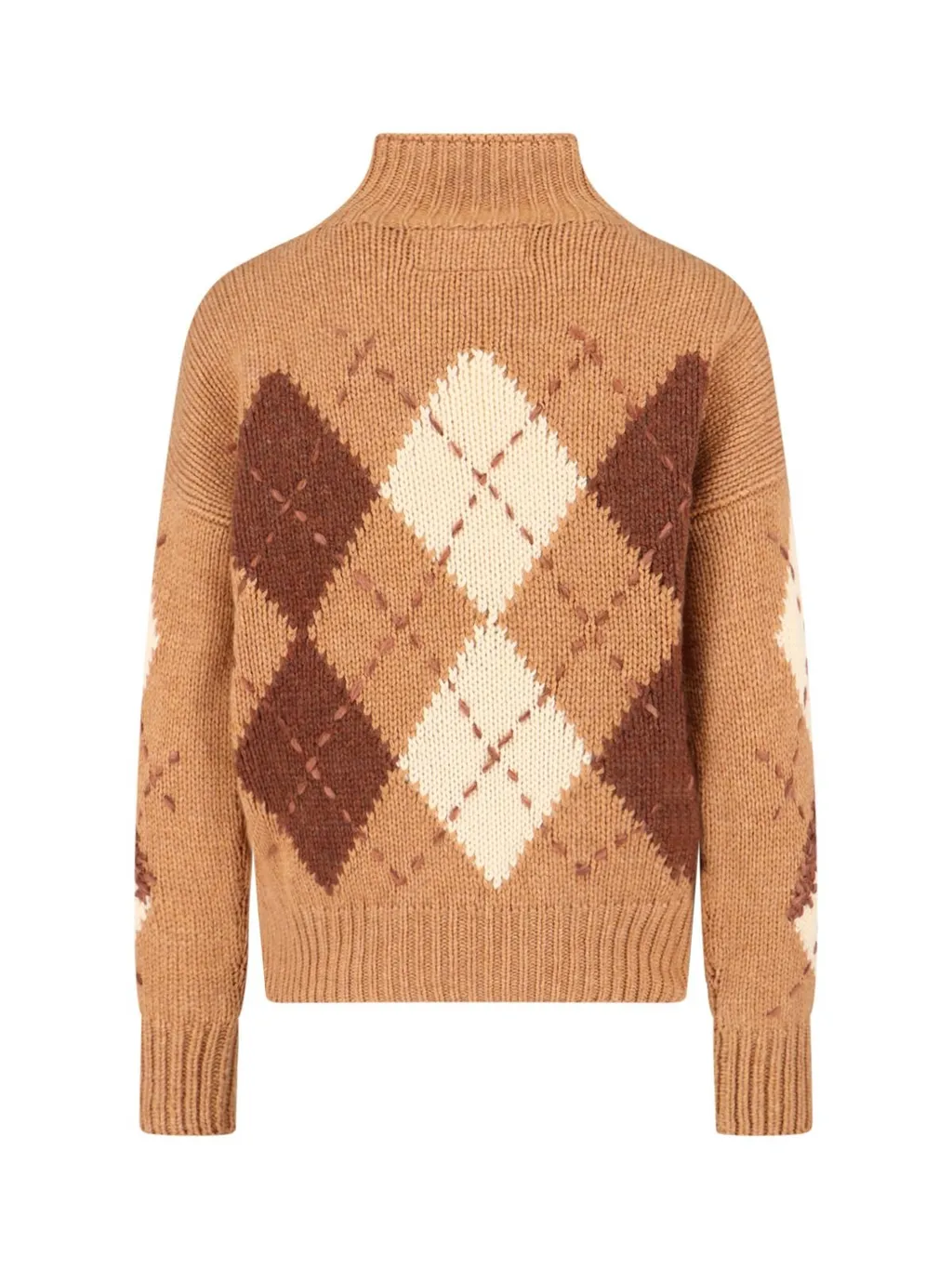 Printed High Neck Jumper