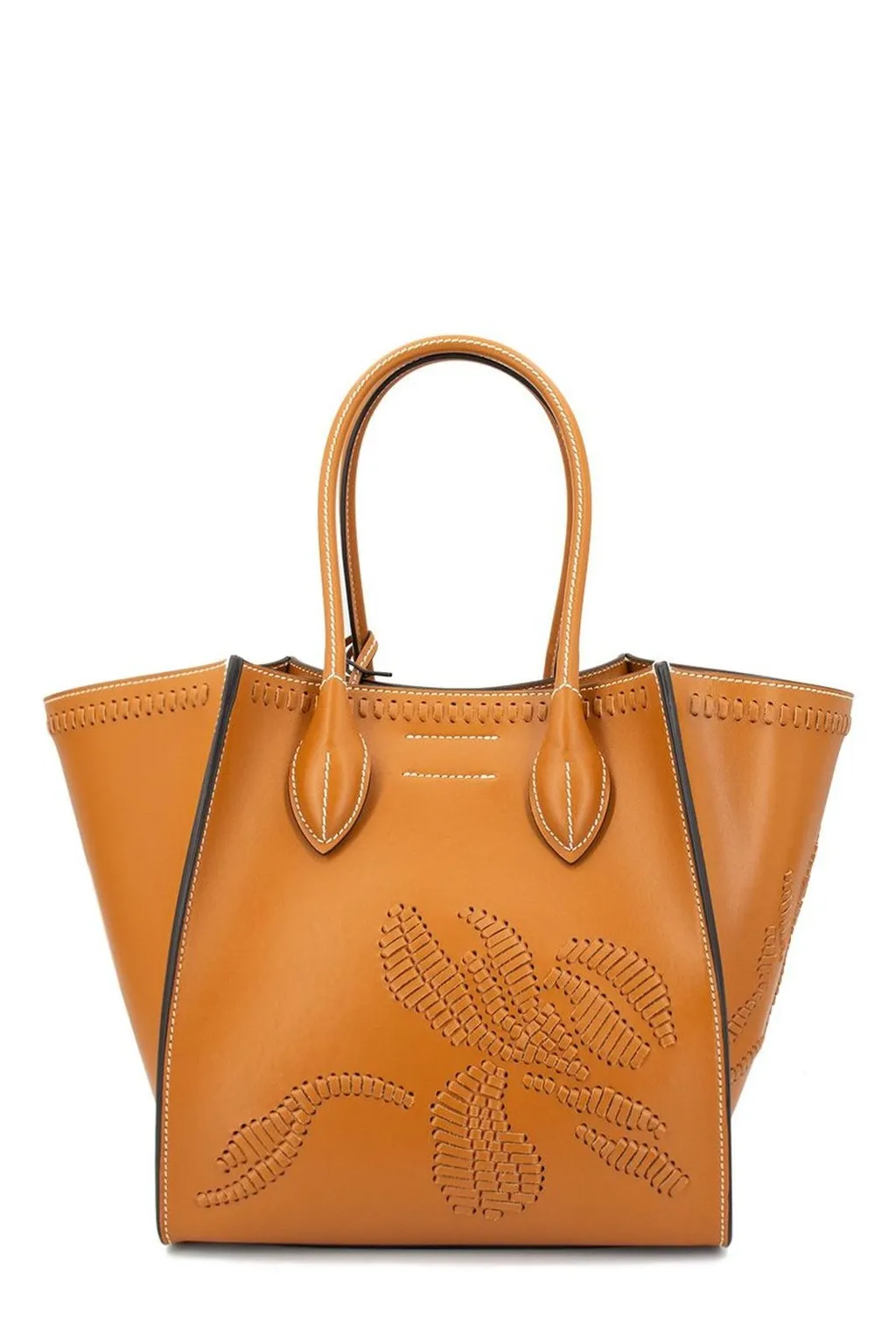 Floral Embroidery Tote Bag