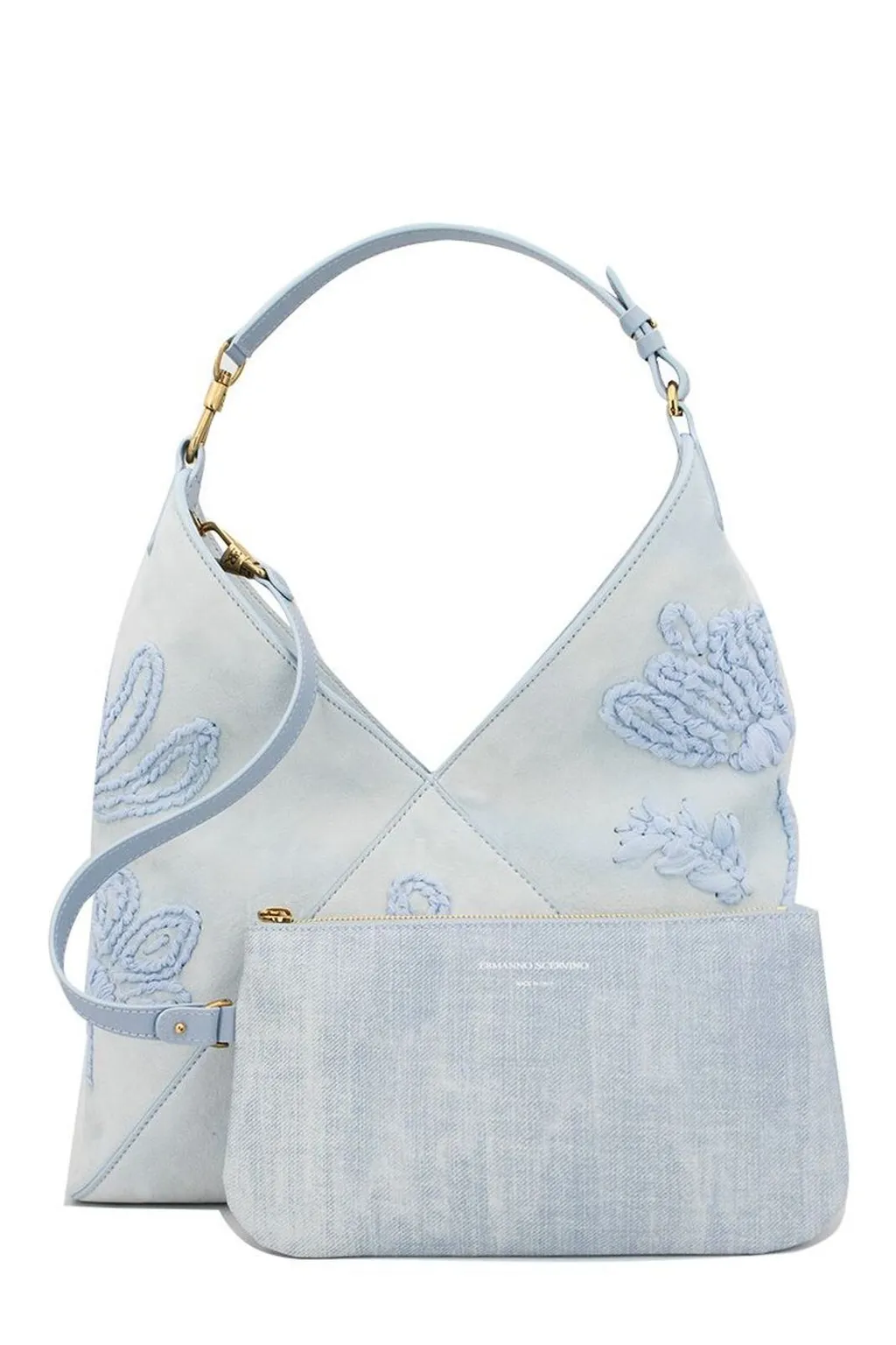 Chiffon Floral Embroidery Dudu Bag