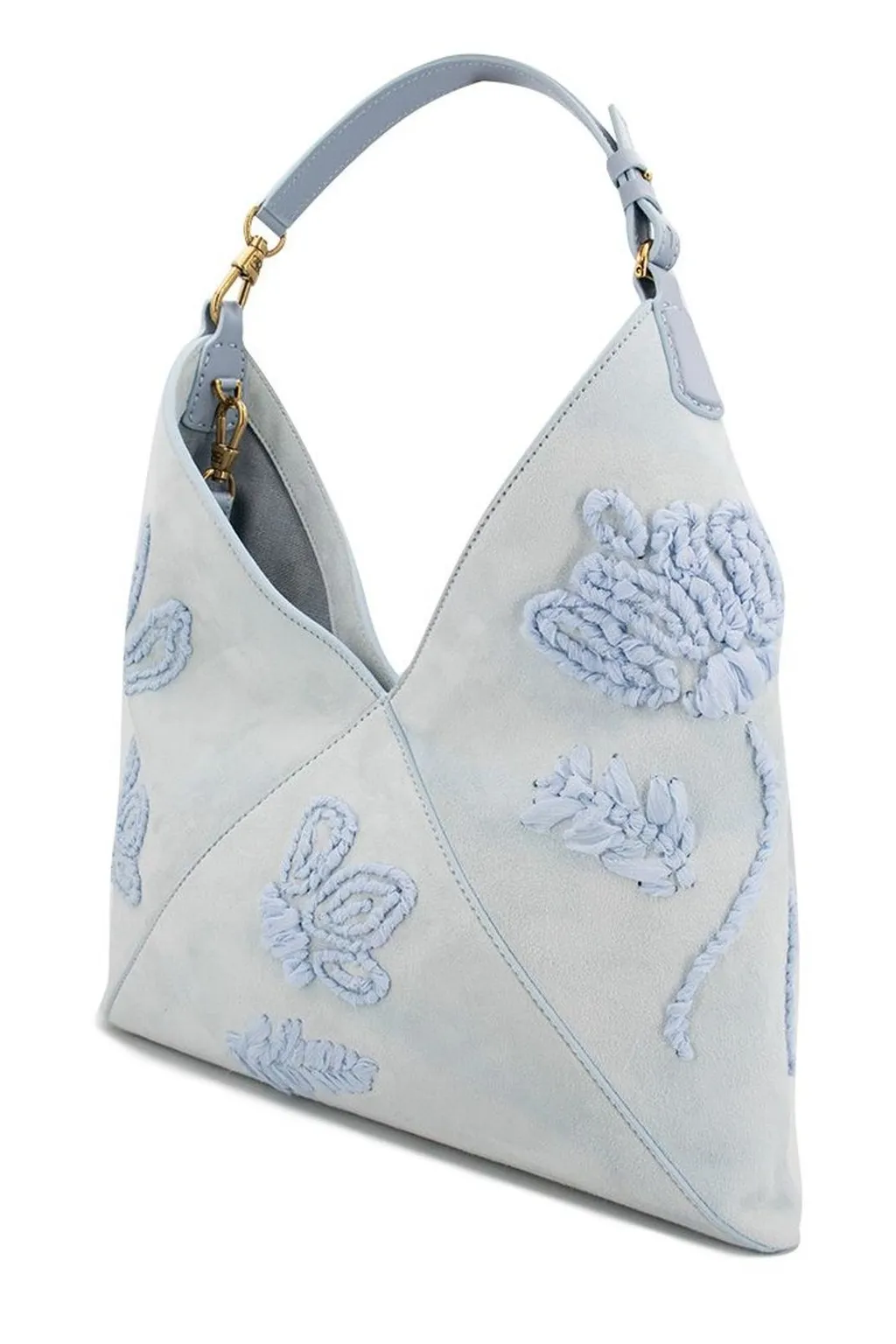 Chiffon Floral Embroidery Dudu Bag