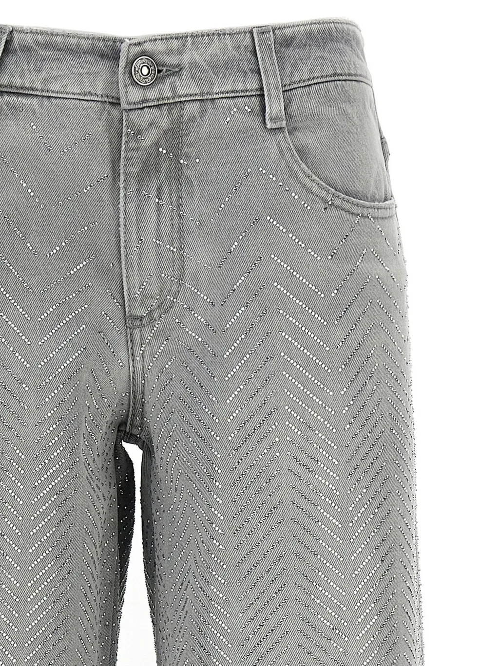 Embellished Wide Leg Jeans