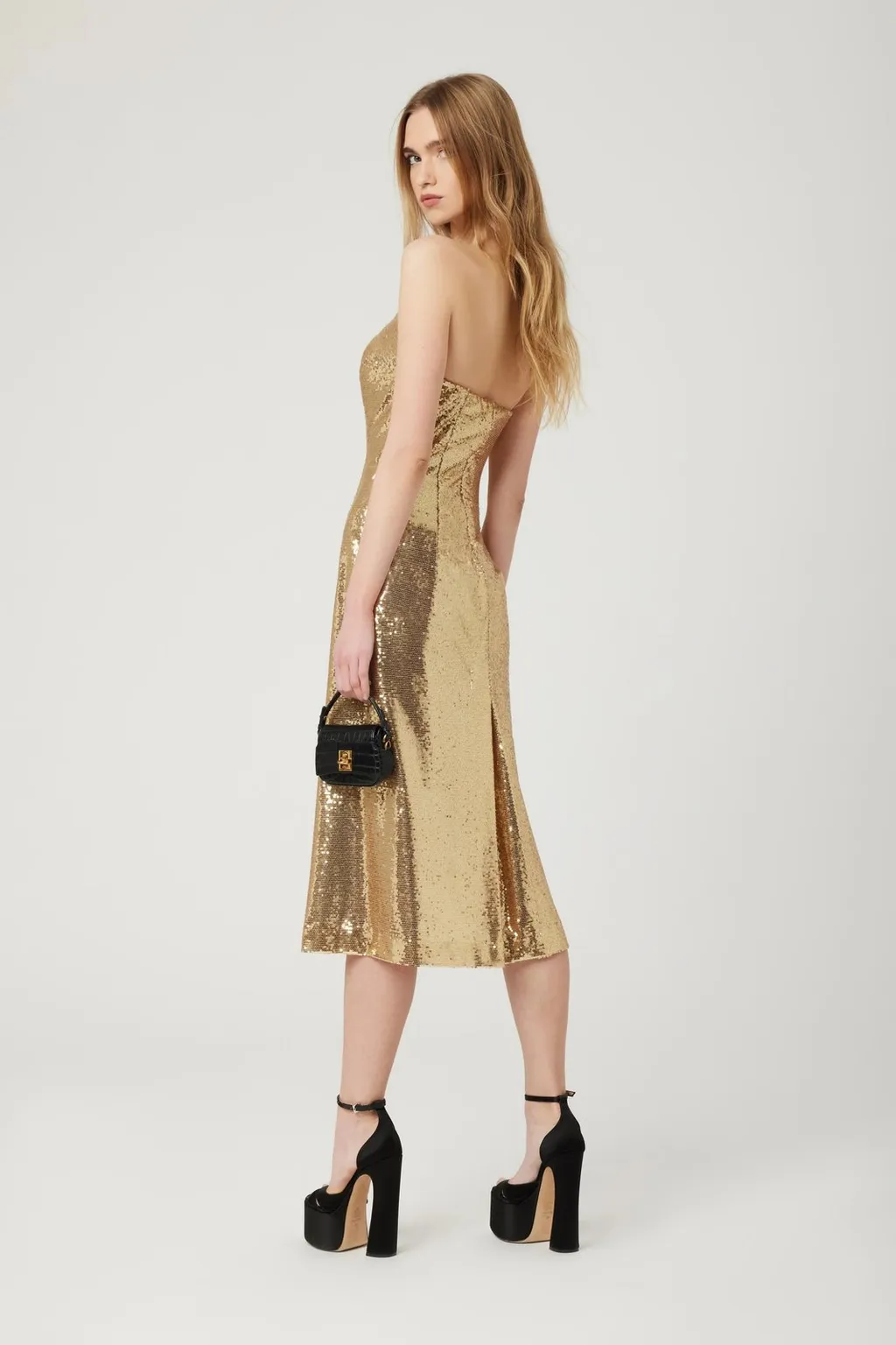 Strapless Sequin Dress