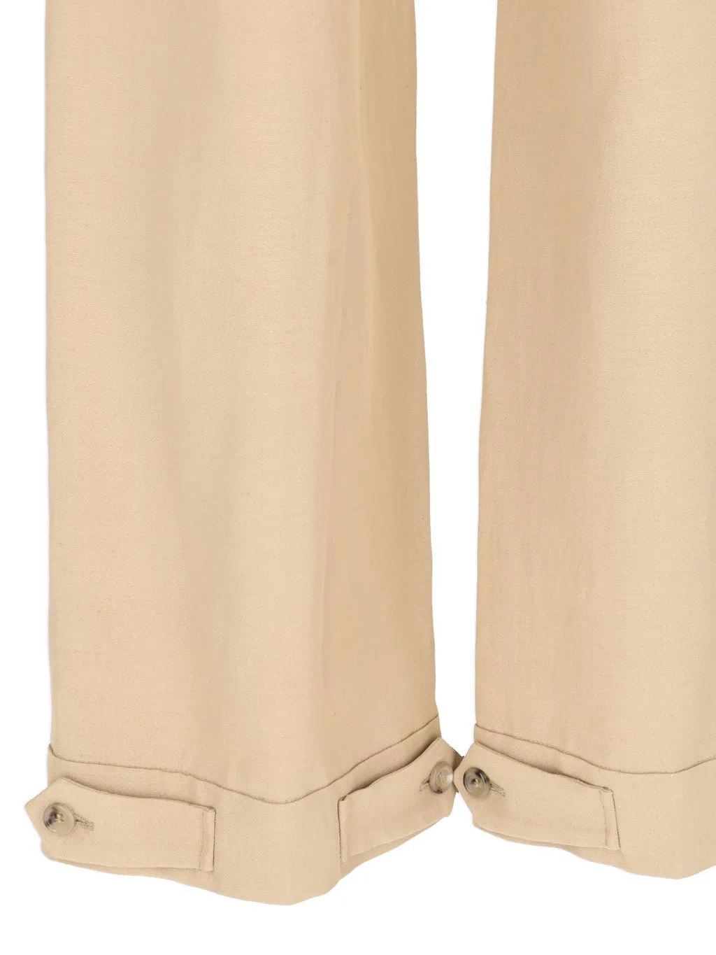 Straight-Leg High Waist Cargo Trousers