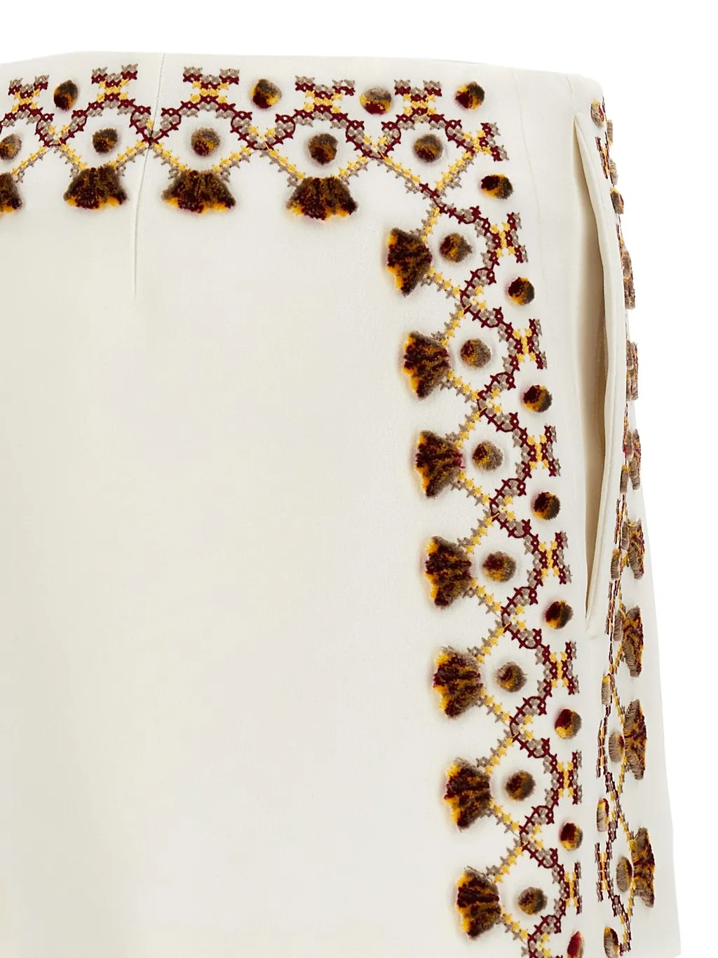 Embroidered Mini Shorts