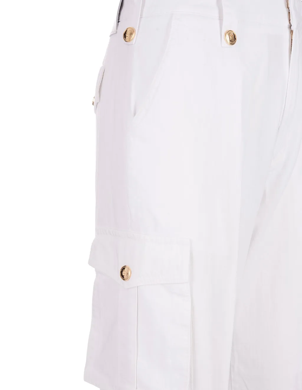 High-Waist Elasticated Ankle Trousers
