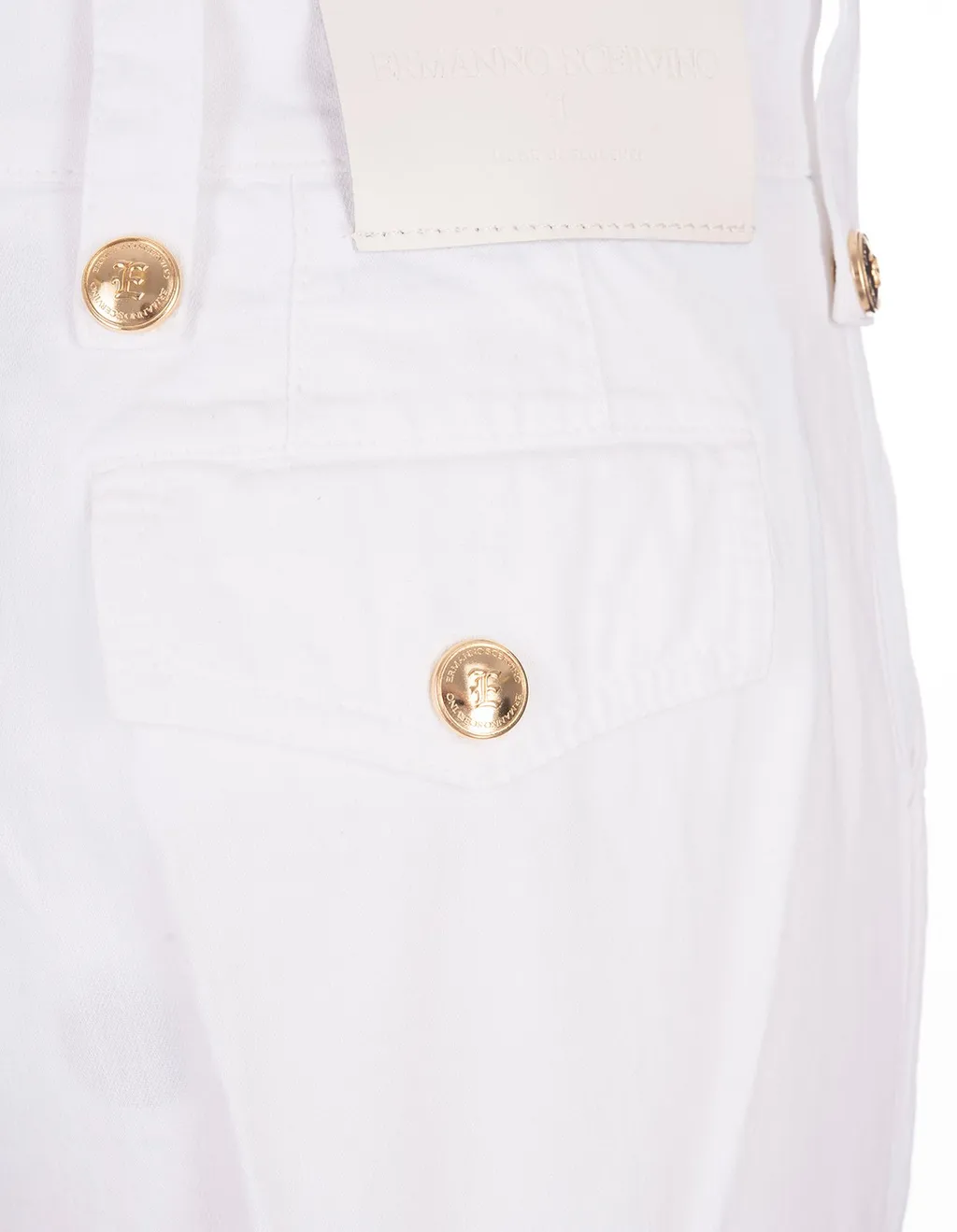 High-Waist Elasticated Ankle Trousers