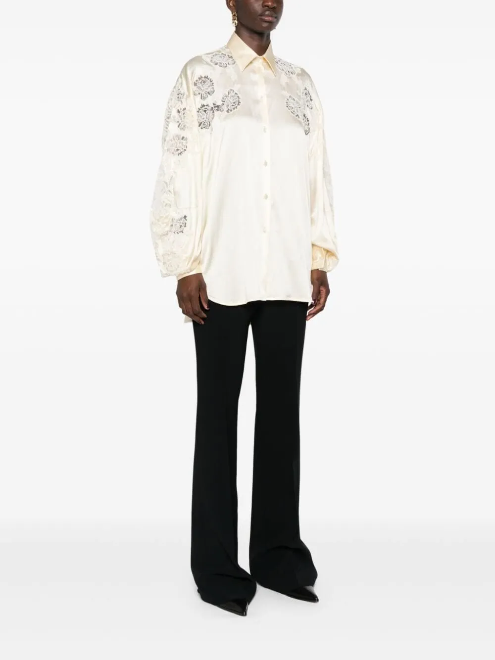 Embroidered Long Sleeve Shirt