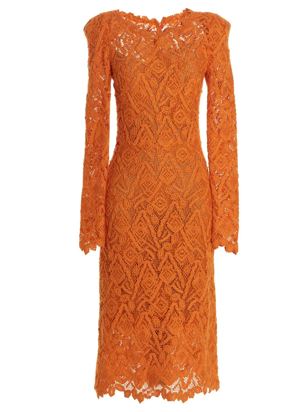 Macrame Lace Midi Dress