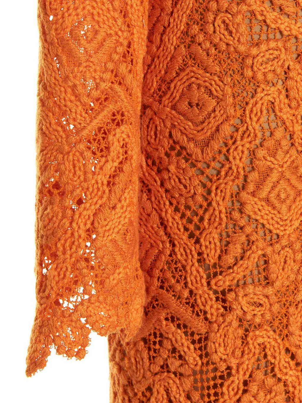Macrame Lace Midi Dress