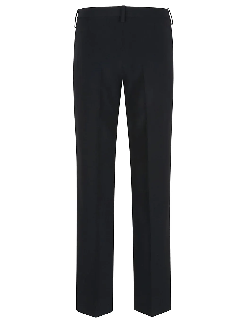Mid-Rise Straight-Leg Trousers