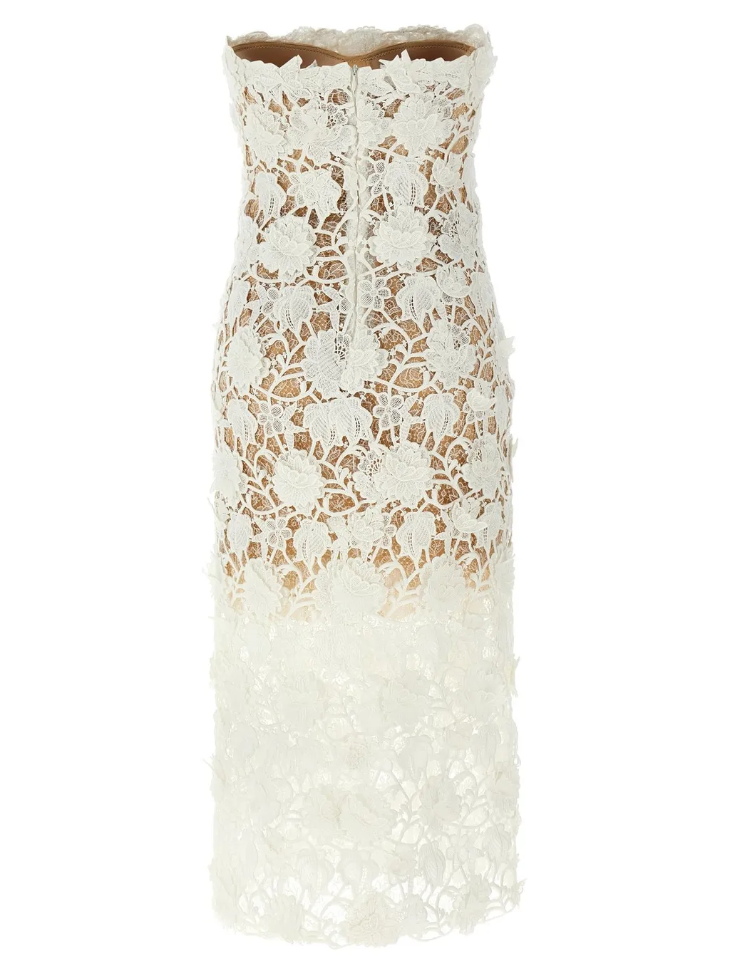 Macrame Lace Sleeveless Midi Dress