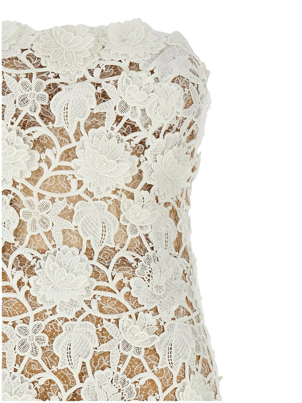Macrame Lace Sleeveless Midi Dress