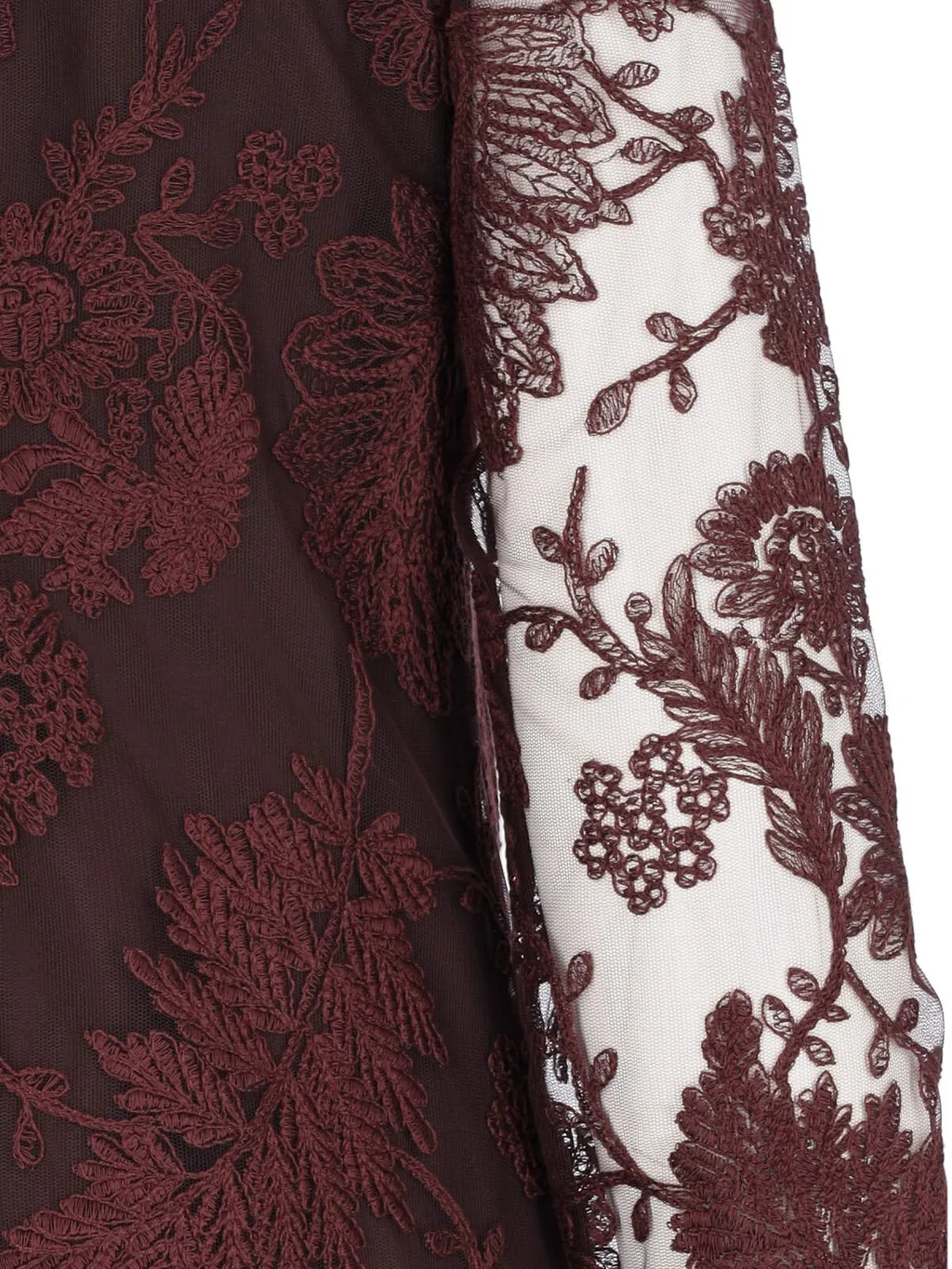Pizzo Floral-Lace Detailed Midi Dress