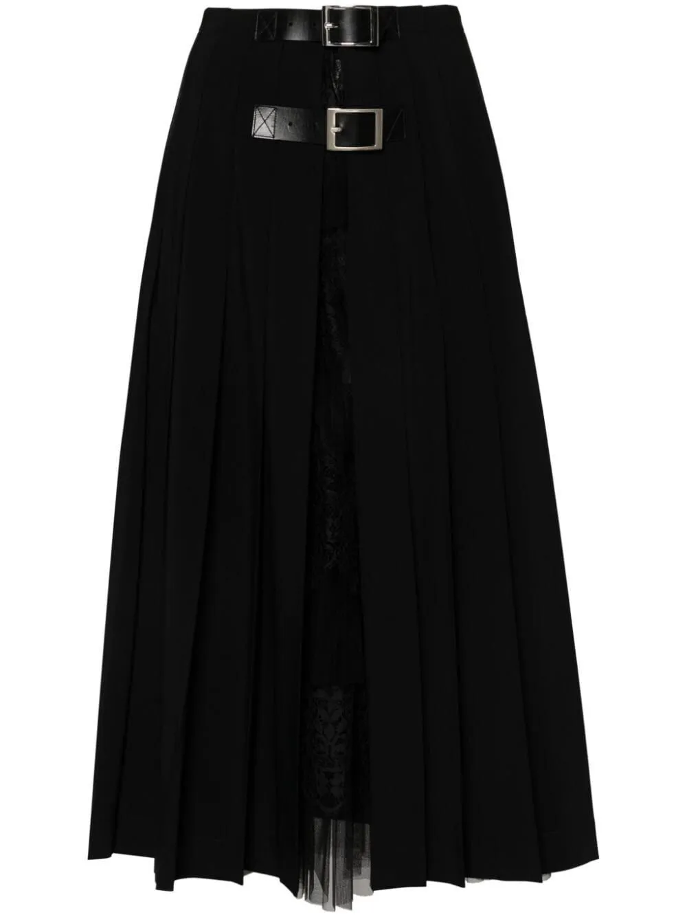 Pleated Midi Skirt