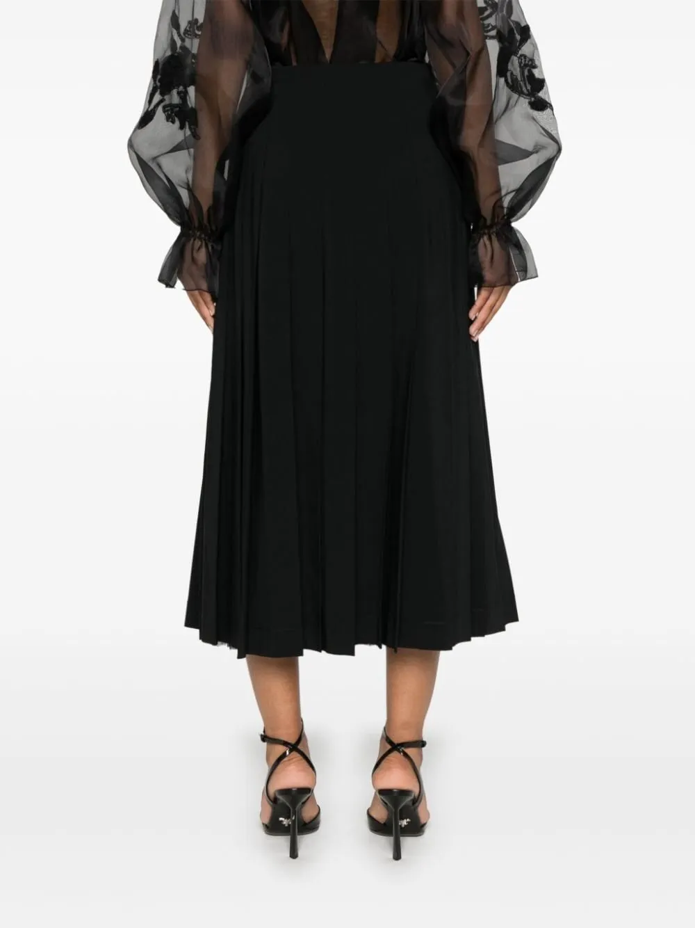 Pleated Midi Skirt
