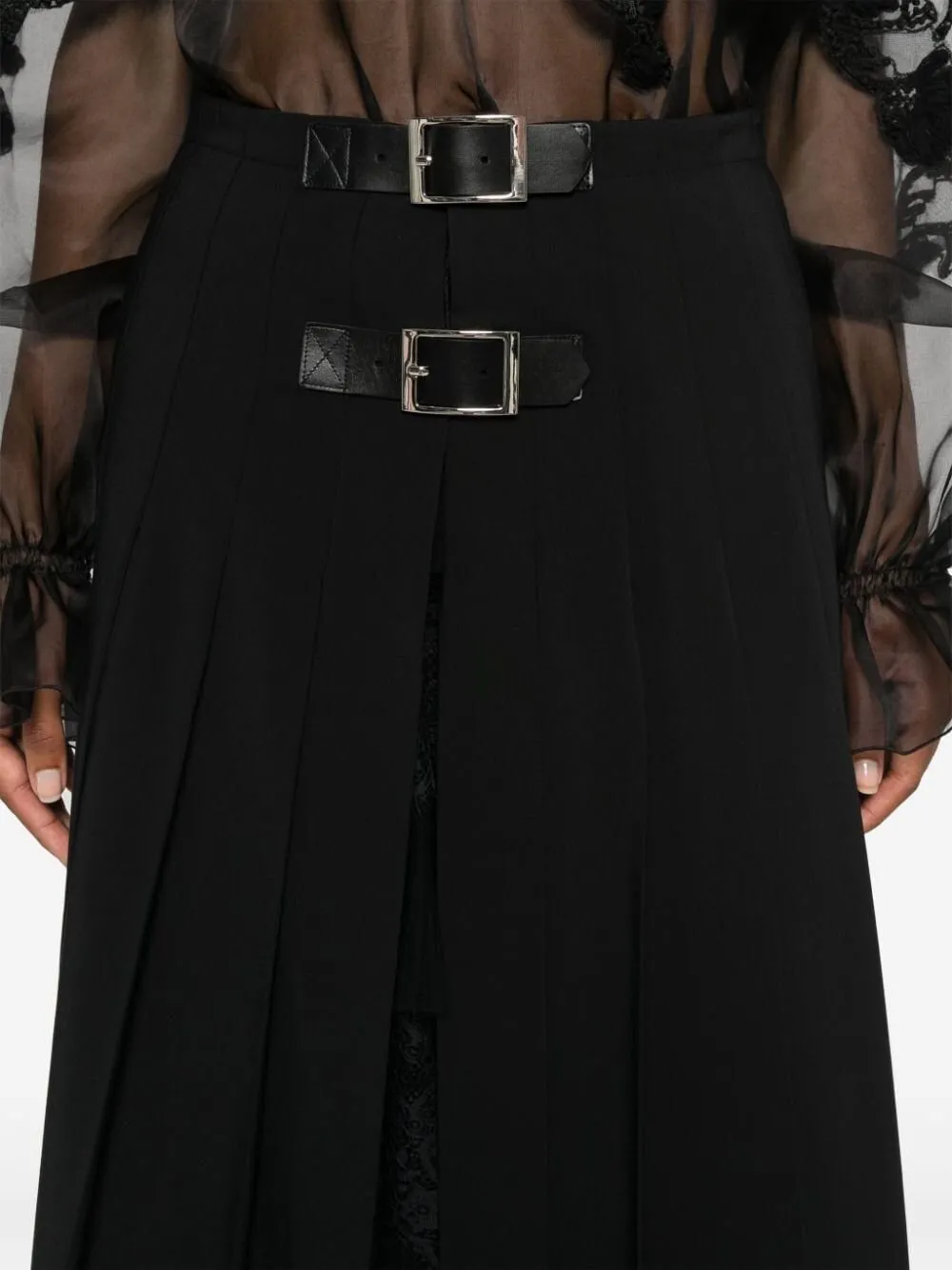 Pleated Midi Skirt