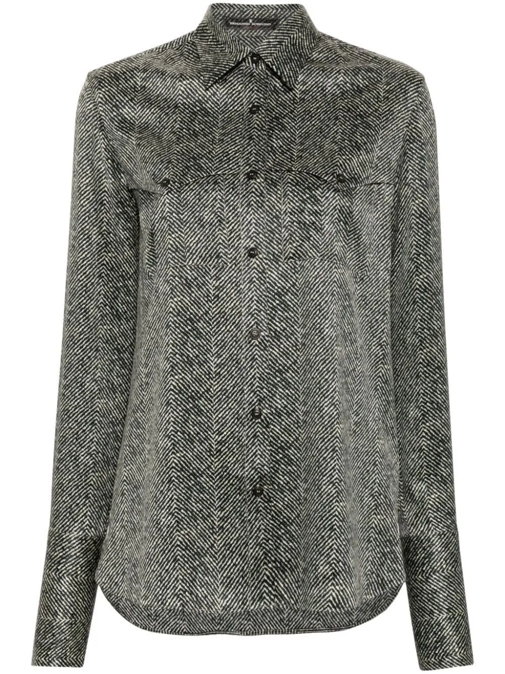 Patterned Long Sleeve Top