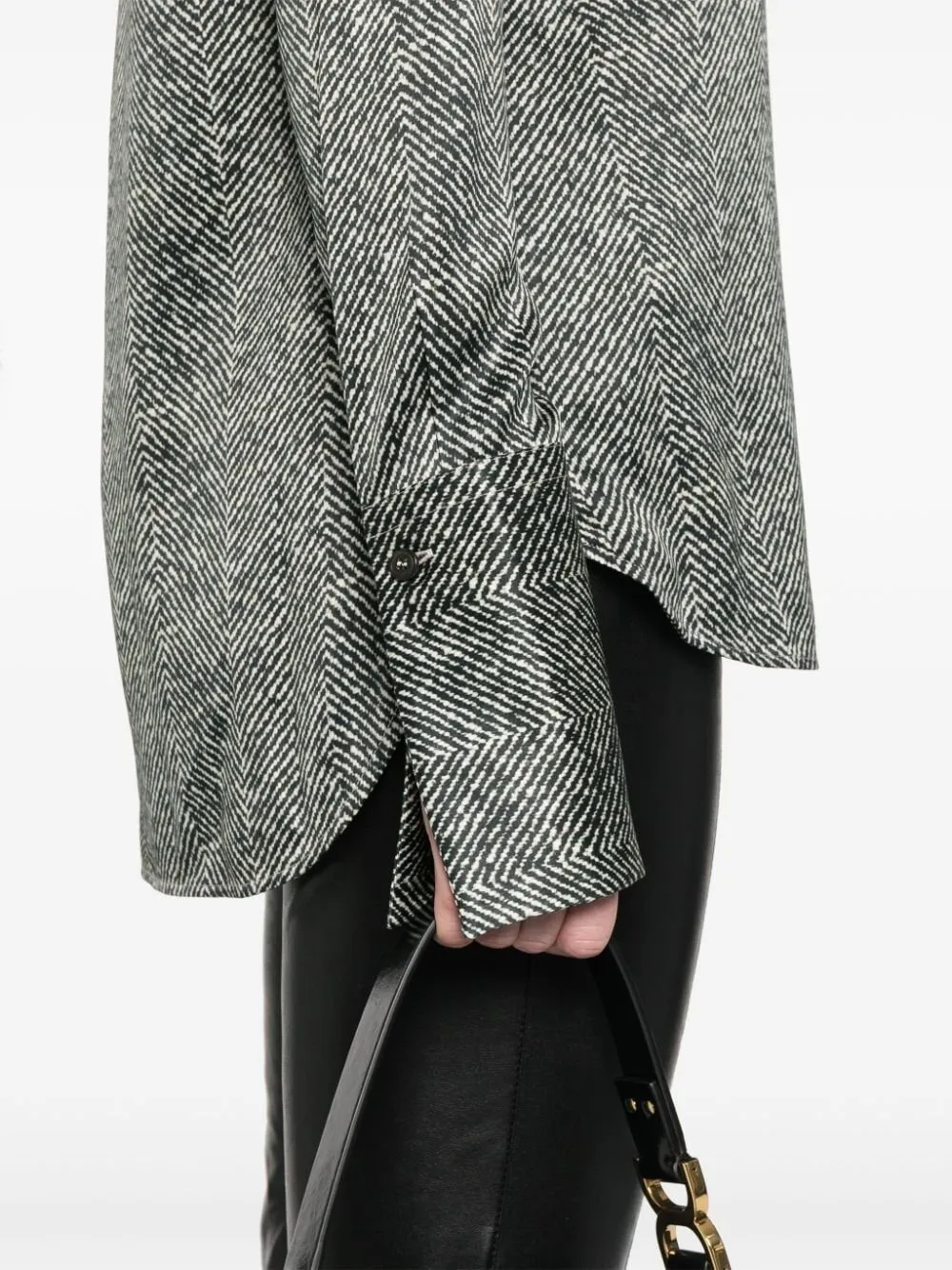 Patterned Long Sleeve Top