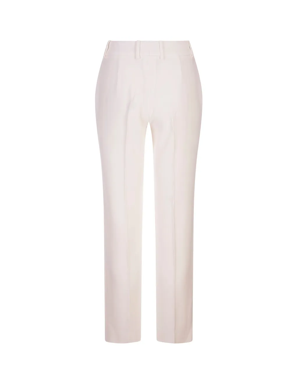Straight-Leg Mid-Rise Trousers