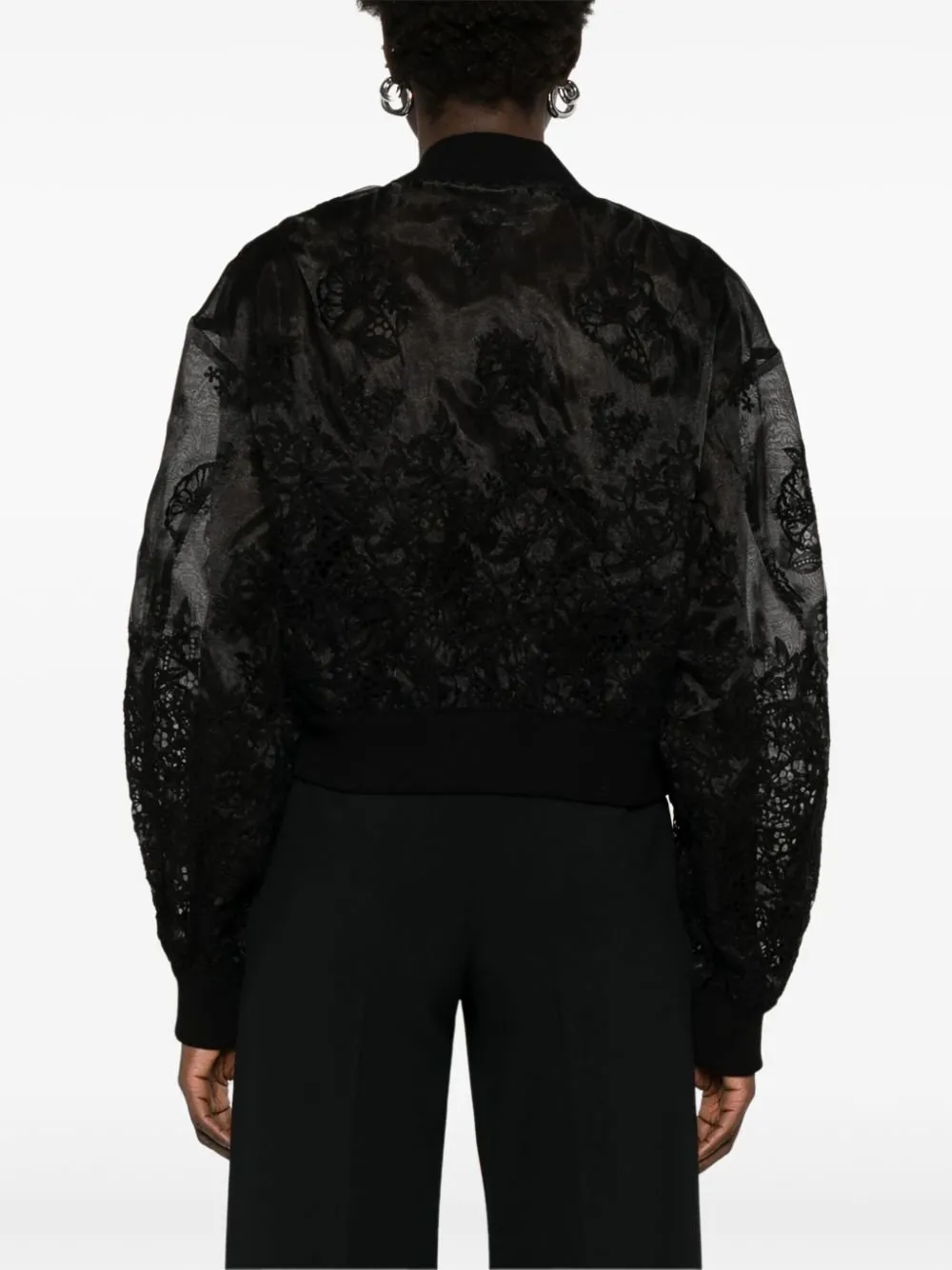 Lace Bomber Jacket