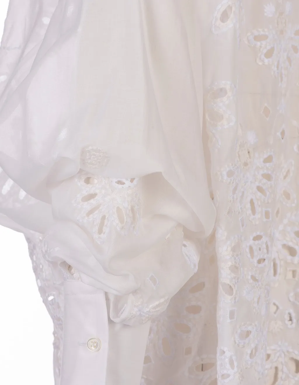 Broderie Anglaise Buttoned Shirt