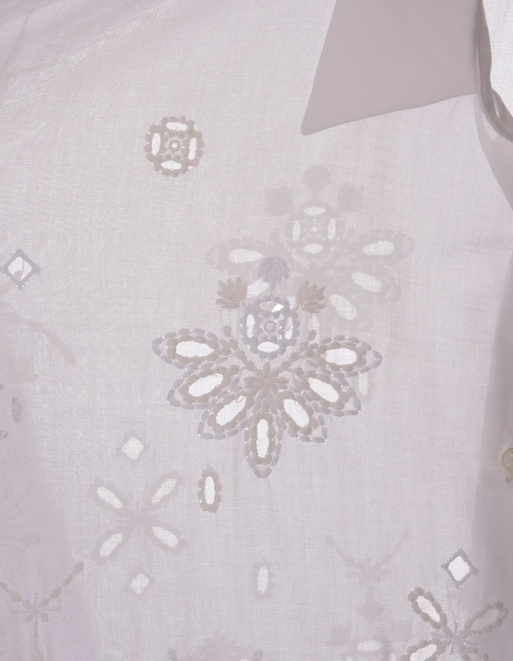 Broderie Anglaise Buttoned Shirt