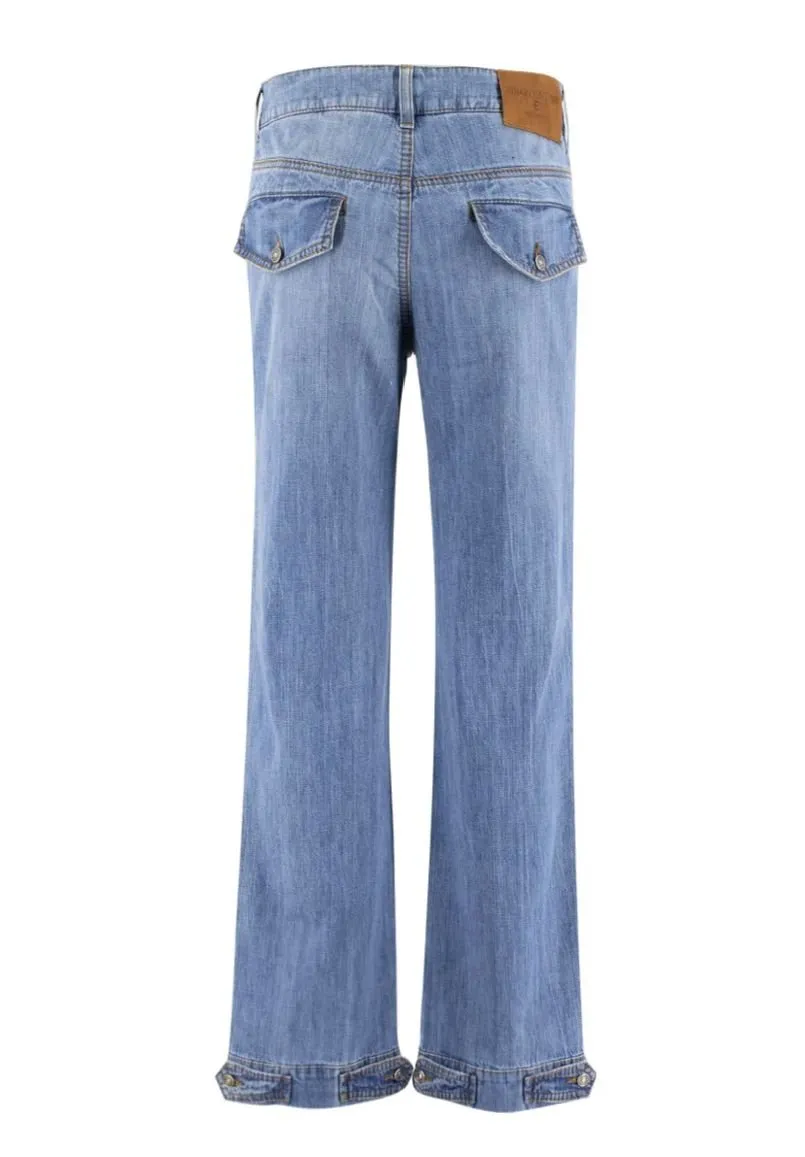 Straight-Leg Cargo Jeans