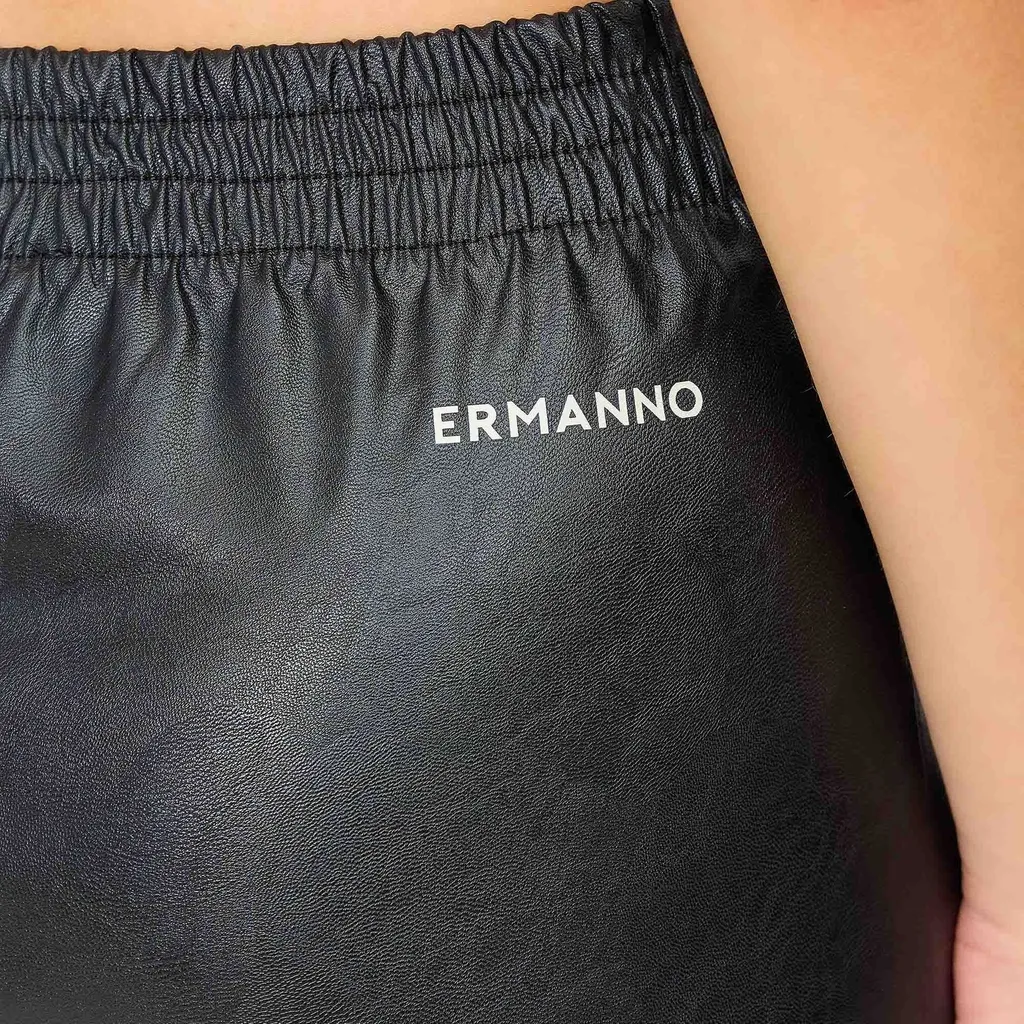Logo Printed Drawstring Midi Skirt