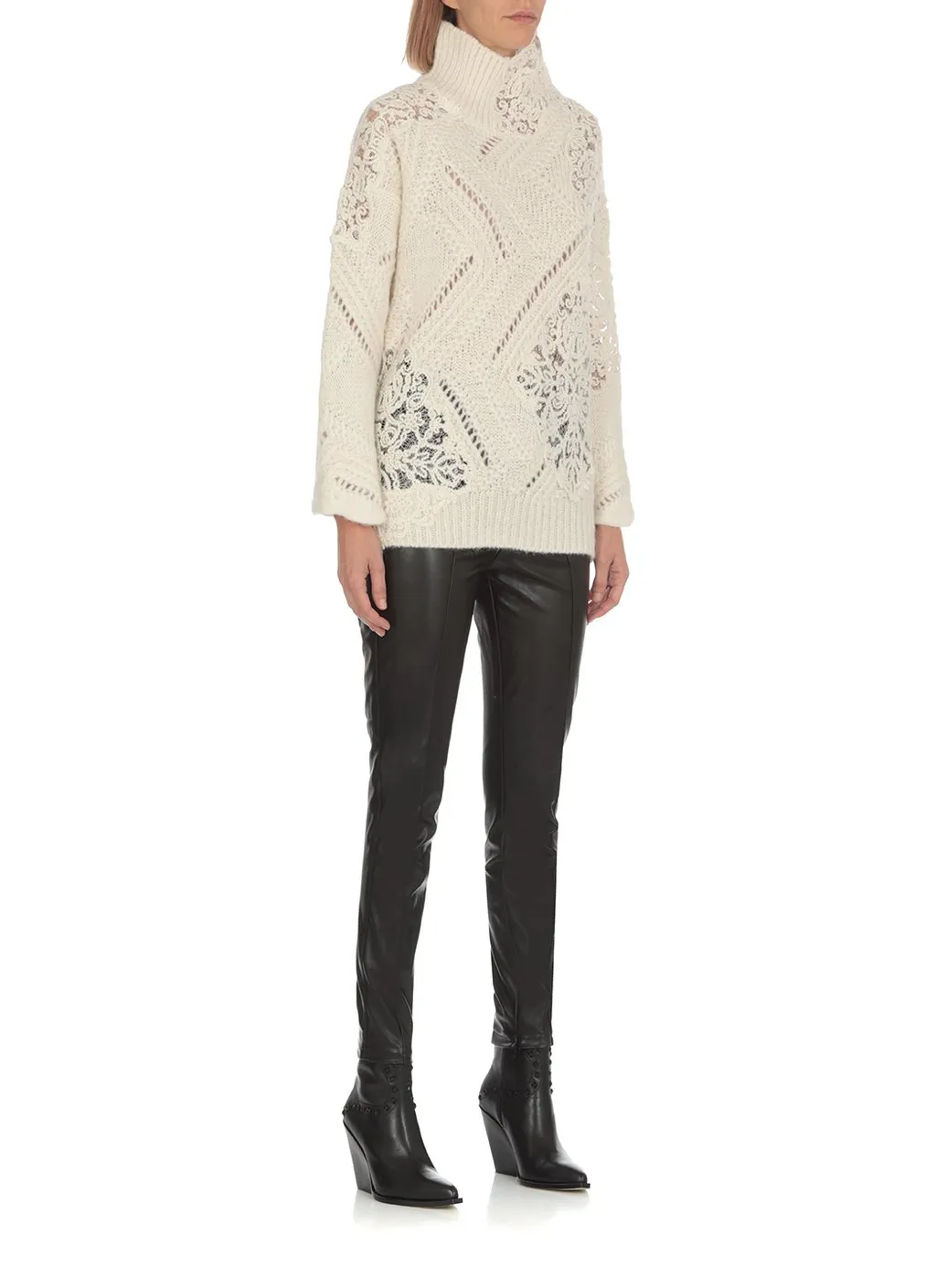 Mid-Rise Slim-Fit Trousers