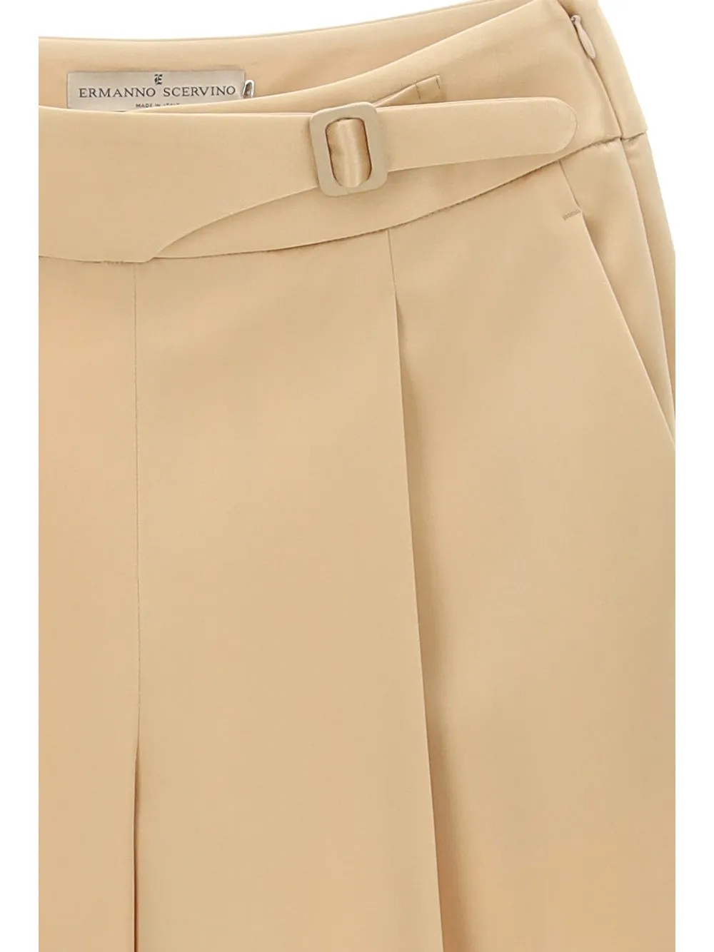 Belted Straight-Leg Trousers